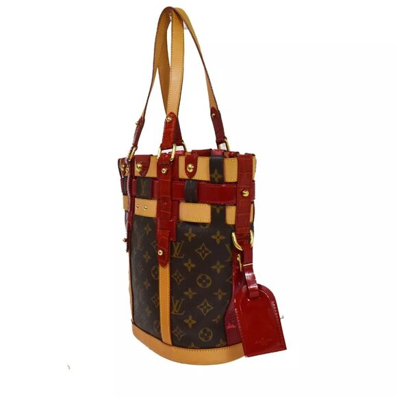 LOUIS VUITTON Neo Bucket Tote Bag Monogram Patent Leather BN Red M95613 11GA702 - Picture 13 of 16